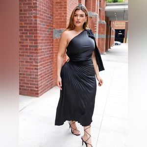 REBDOLLS | Satin Pleated Dress